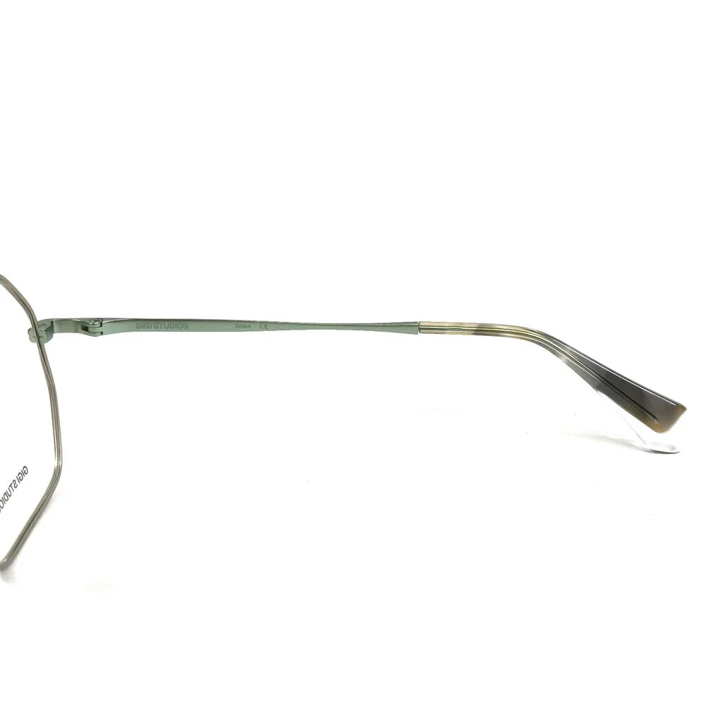 Gigi Studios Eyeglasses Frames BLAIR 6921/3 Green Silver Wire Rim 53-18-140